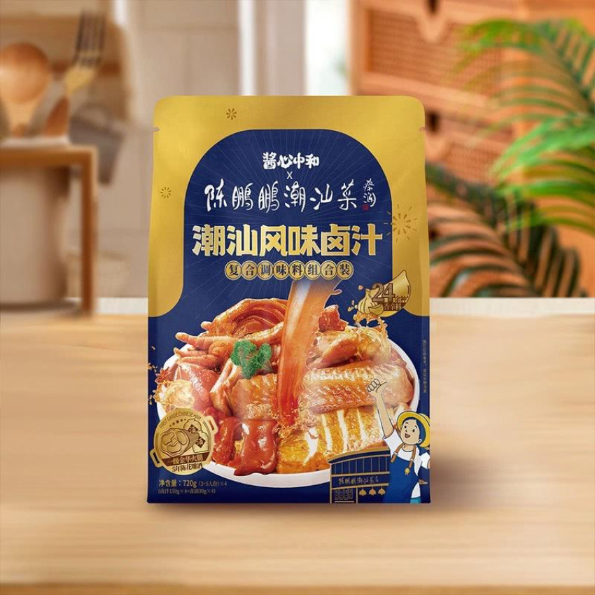 潮汕風味滷水復合調味料組合裝720g(3-5人份*4）