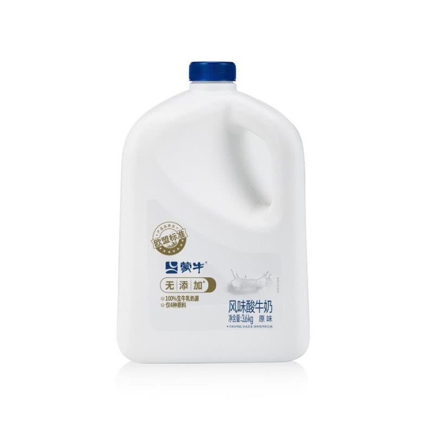 蒙牛原味風味酸牛奶3.6kg