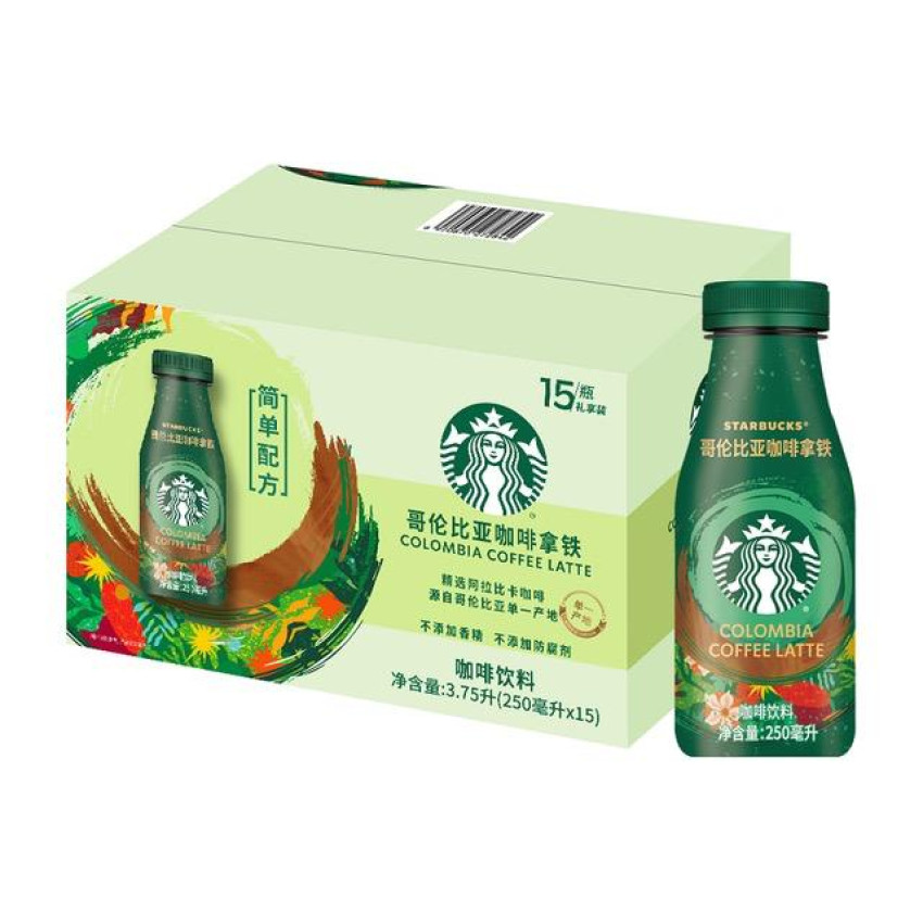 星巴克 哥倫比亞咖啡拿鐵 250ml*15